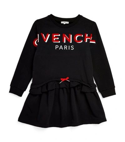 Shop Givenchy Kids Logo Mini Dress (4-14 Years) In Black
