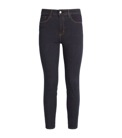 Shop L Agence Margot Skinny Jeans In Blue