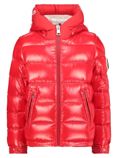 Shop Moncler Kids Down Jacket For Boys In Red