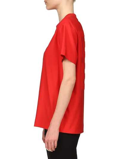 Shop Givenchy Jacquard Logo Oversized T-shirt In Red