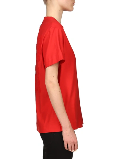 Shop Givenchy Jacquard Logo Oversized T-shirt In Red