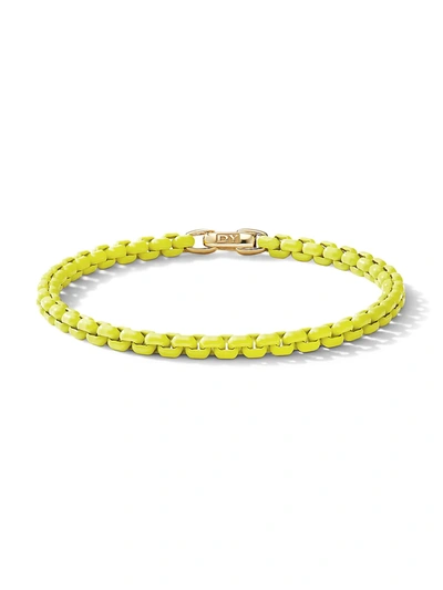 Shop David Yurman Women's 14k Yellow Gold Stainless Steel Bel Aire Bracelet