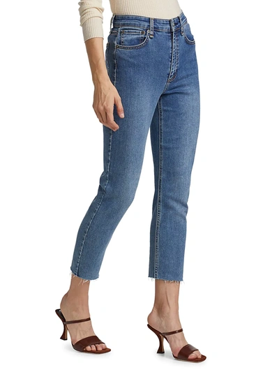 Shop Rag & Bone Nina High-rise Ankle Cigarette Jeans In Rye Harbor