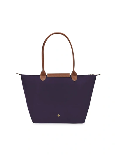 Shop Longchamp Women's Large Le Pliage Shoulder Tote In Navy