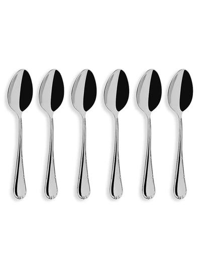 Shop Broggi Rialto 6-piece 18/10 Stainless Steel Espresso Spoons