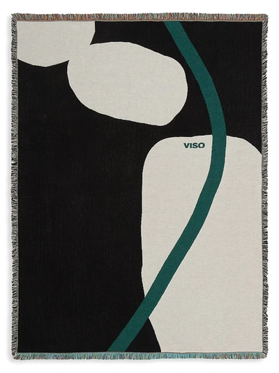 Shop Viso Project Tapestry Blanket In Black Green