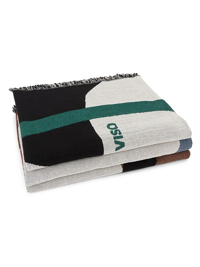 Shop Viso Project Tapestry Blanket In Black Green