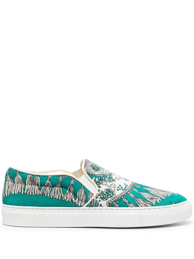 EMILIO PUCCI PRINTED SLIP-ON SNEAKERS 