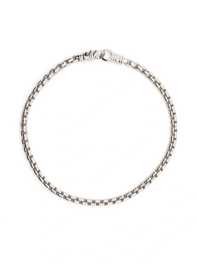 Tom Wood Venetian Rhodium-plated Bracelet In Silber