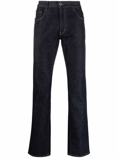 Shop Prada Regular-fit Straight-leg Jeans In Blau