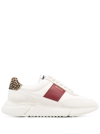 Axel Arigato Genesis Mixed Leather Retro Runner Sneakers In Neutrals