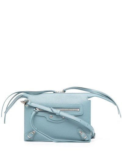 Balenciaga Neo Classic Multipocket Strap Bag In Blue Grey | ModeSens