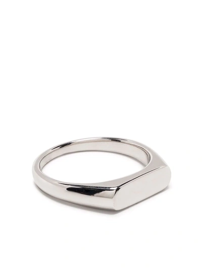 Shop Tom Wood Knut Signet Ring In Silber