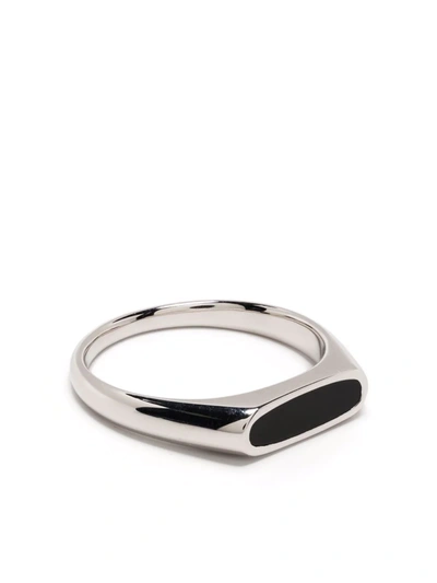 Shop Tom Wood Mario Onyx Ring In Silber