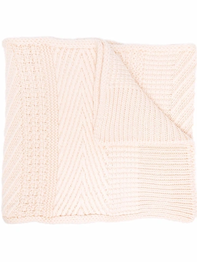 Shop Isabel Marant Bufanda Chunky-knit Scarf In Nude