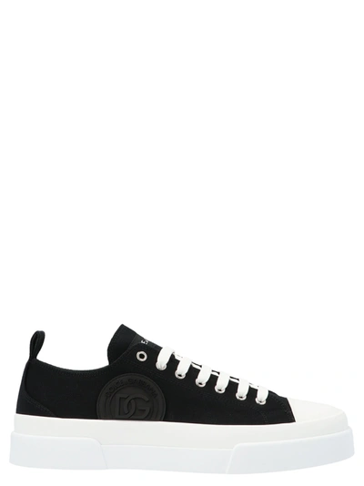 Shop Dolce & Gabbana Portofino Sheos In Black & White