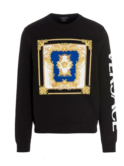 Shop Versace Sweatshirt In Black