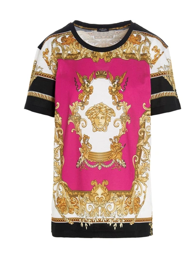 Shop Versace Renaissance T-shirt In Multicolor