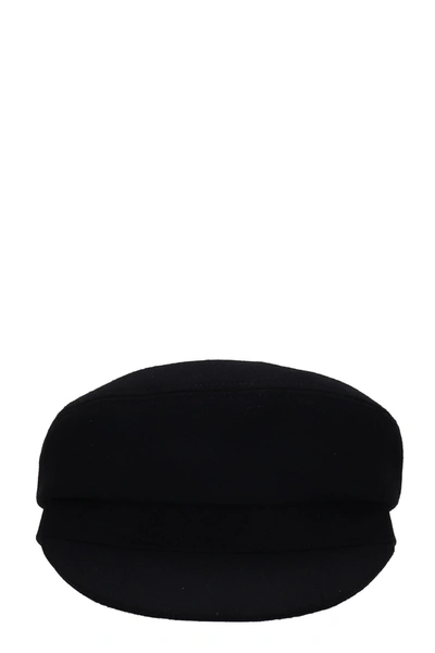 Shop Isabel Marant Evie Hats In Black Wool