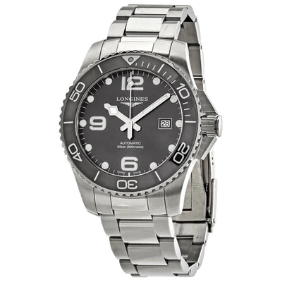 Shop Longines Hydroconquest Automatic Grey Ceramic Bezel Men's 43 Mm Watch L37824766