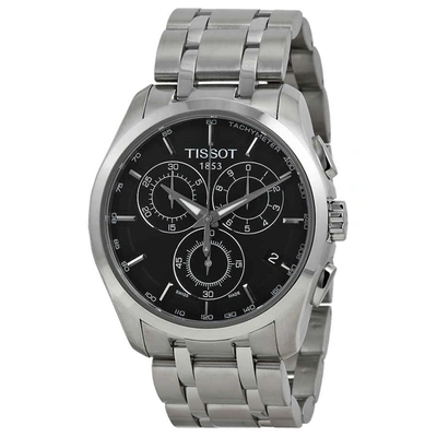 Shop Tissot Couturier Chronograph Black Dial Men's Watch T035.617.11.051.00