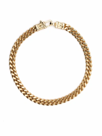 Shop Tom Wood Curb L Bracelet In Gold