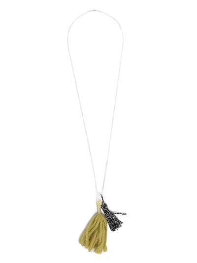 Shop Caffe' D'orzo Tassel-detail Necklace In Yellow