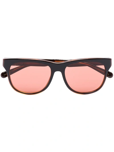 Shop Gucci Gg0980 Round-frame Sunglasses In Neutrals