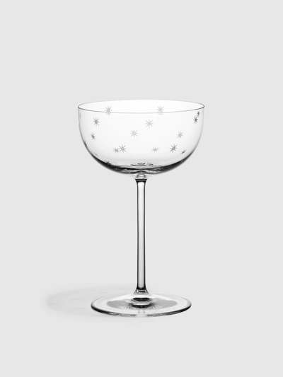 Shop Richard Brendon The Cocktail Collection Star Cut Coupe Glass, Set Of 2 In Clear