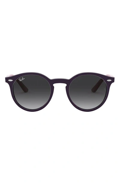 Ray Ban Junior 44mm Round Sunglasses In Gry Grad