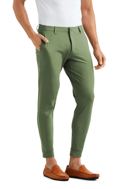 Shop Rhone Commuter Slim Fit Joggers In Olivine