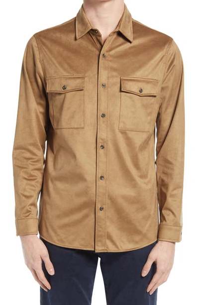 Shop 7 Diamonds Country Road Shirt Jacket In Camel
