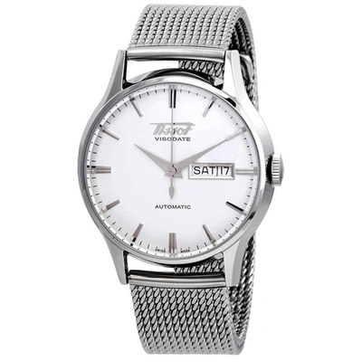 Shop Tissot Heritage Visodate Automatic Silver Dial Mens Watch T019.430.11.031.00 In Silver Tone