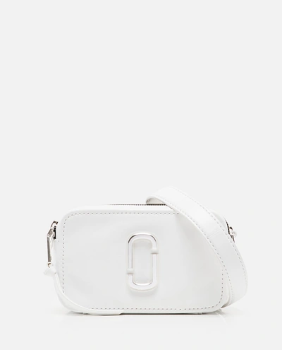 Shop Marc Jacobs Softshot 21 Pebbled Leather Shoulder Bag In White