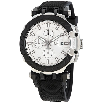 Shop Tissot T-race Motogp Chronograph Automatic Silver Dial Men's Watch T1154272703100 In Black / Grey / Silver