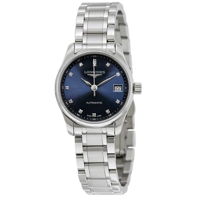 Shop Longines Masters Collection Automatic Ladies Watch L2.128.4.97.6 In Blue