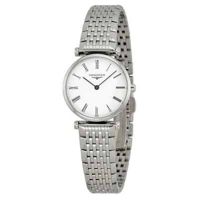Shop Longines La Grande Classique White Dial Ladies Watch L42094116 In Black / White