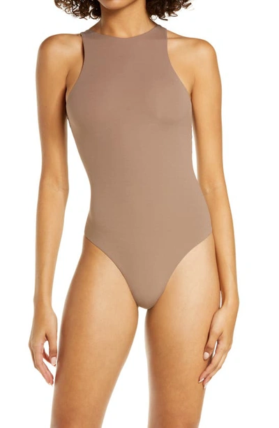 Womens Skims brown Fits Everybody Square-Neck Bodysuit | Harrods #  {CountryCode}