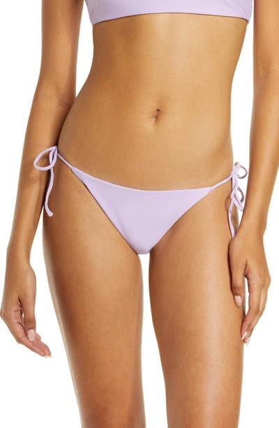 Shop Jade Swim Side Tie Bikini Bottoms In Lilac