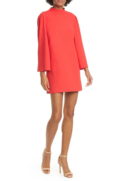 Shop Alice And Olivia Bailey Long Sleeve Dress In Paprika