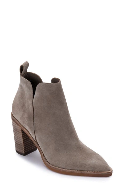 Shop Dolce Vita Shannon Bootie In Dark Taupe Suede