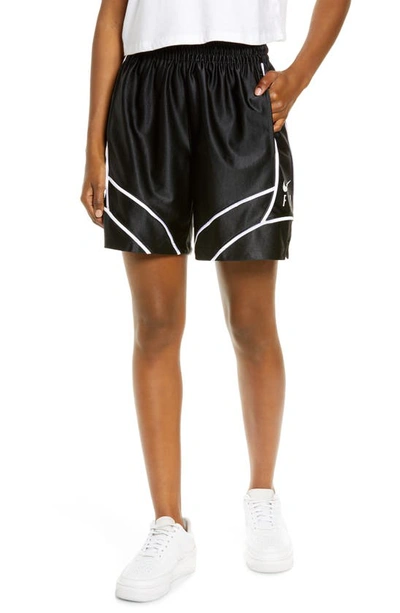 Nike Swoosh Fly Women's Basketball Shorts In Black,white,white | ModeSens