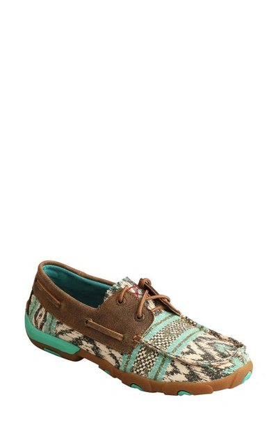 Shop Twisted X Boat Shoe In Multi And Bomber