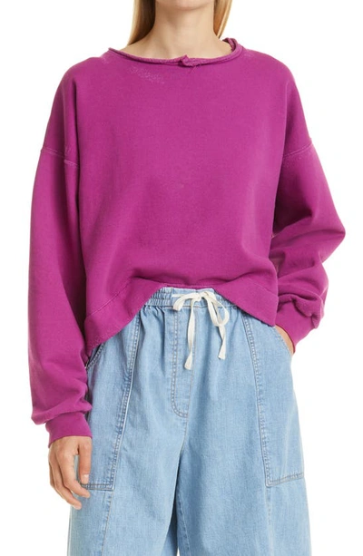 Mingle Sweatshirt In Raspberry In Purple