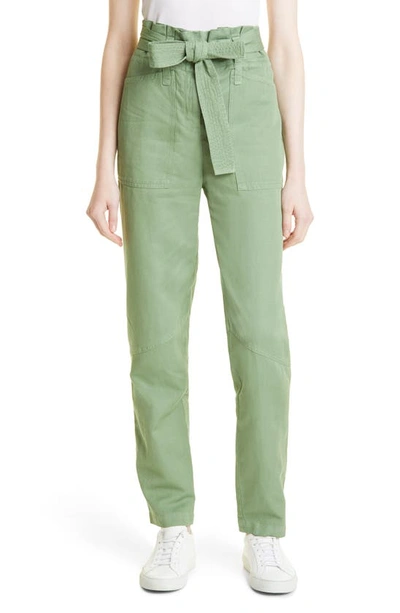 Shop A.l.c Cobin Tie Waist Pants In Fern