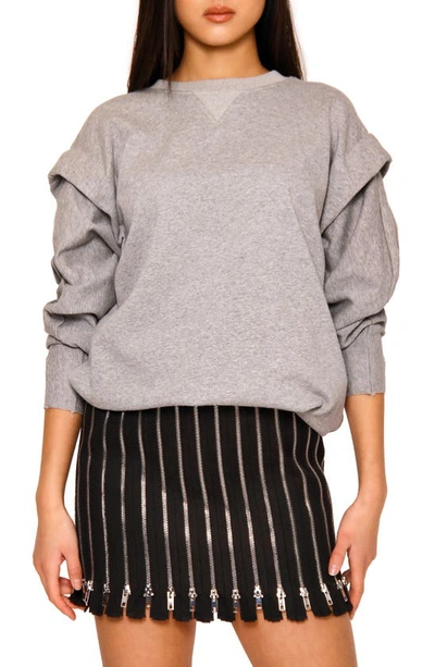 Shop Absence Of Colour Eliza Oversize Sweatshirt In Grey