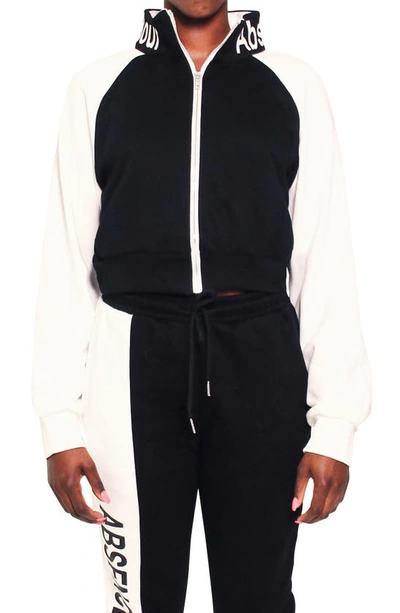 Shop Absence Of Colour Tia Logo Collar Track Jacket In Black