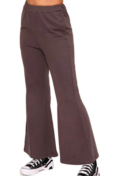 Shop Absence Of Colour Polly Jersey Bell Bottom Pants In Grey