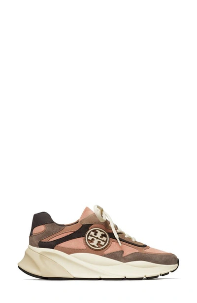 Shop Tory Burch Sawyer Sneaker In Seashell Pink/ Malva