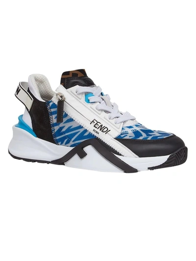 Shop Fendi X Sarah Coleman Nylon Flow Sneaker Cyber Blue